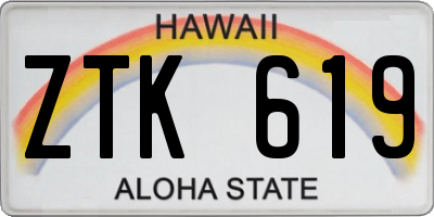 HI license plate ZTK619