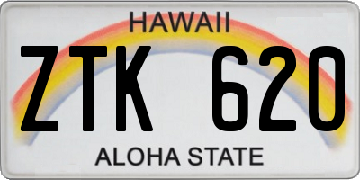 HI license plate ZTK620