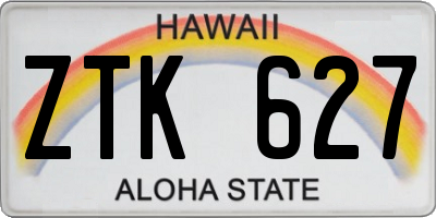 HI license plate ZTK627