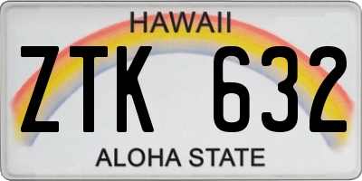 HI license plate ZTK632