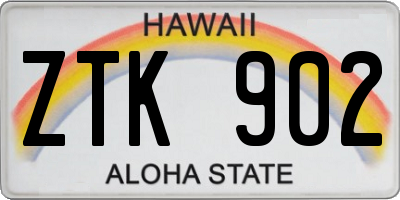 HI license plate ZTK902