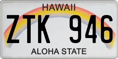 HI license plate ZTK946