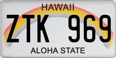HI license plate ZTK969