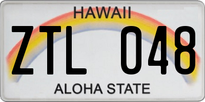 HI license plate ZTL048