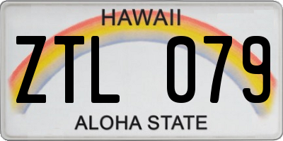 HI license plate ZTL079