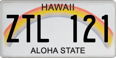 HI license plate ZTL121