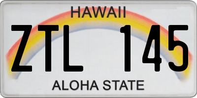 HI license plate ZTL145