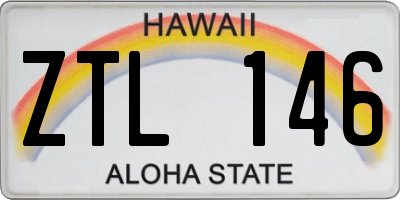 HI license plate ZTL146