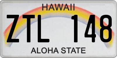 HI license plate ZTL148