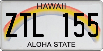 HI license plate ZTL155