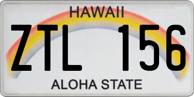 HI license plate ZTL156