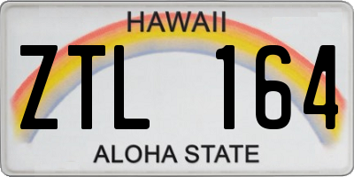 HI license plate ZTL164