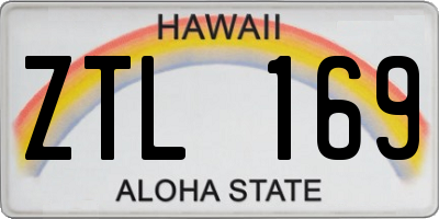 HI license plate ZTL169