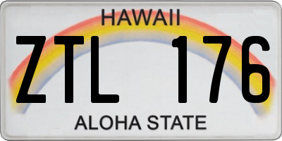 HI license plate ZTL176