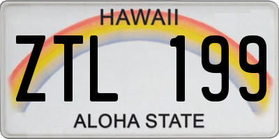 HI license plate ZTL199