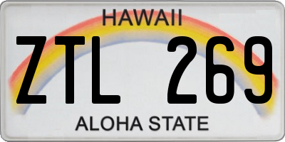 HI license plate ZTL269