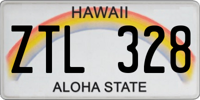 HI license plate ZTL328