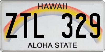 HI license plate ZTL329