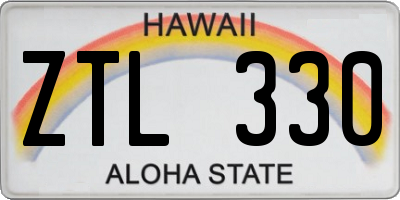 HI license plate ZTL330