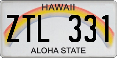 HI license plate ZTL331