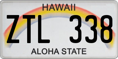 HI license plate ZTL338