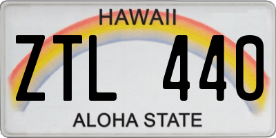 HI license plate ZTL440