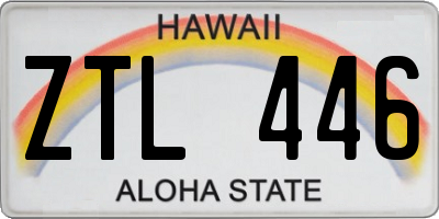 HI license plate ZTL446