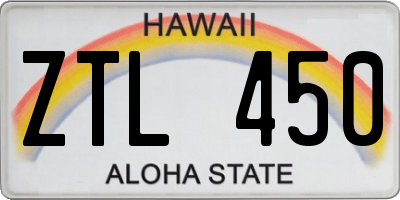 HI license plate ZTL450
