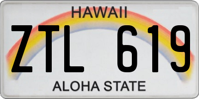 HI license plate ZTL619