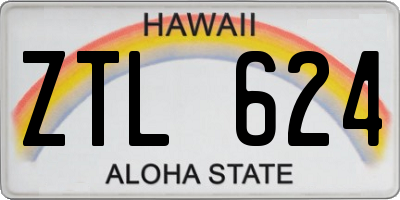 HI license plate ZTL624