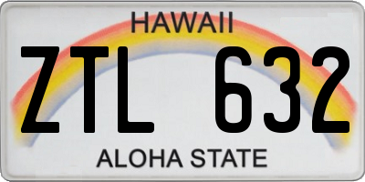 HI license plate ZTL632