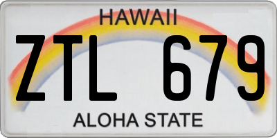 HI license plate ZTL679