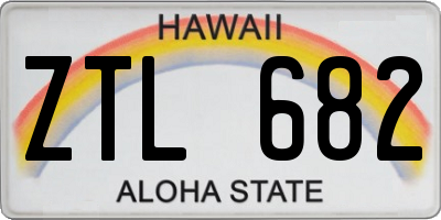 HI license plate ZTL682