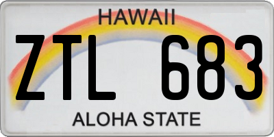 HI license plate ZTL683