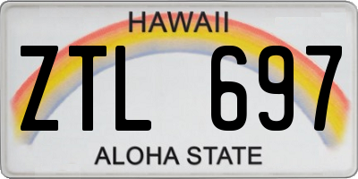HI license plate ZTL697