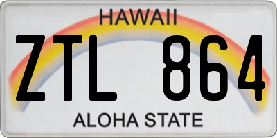 HI license plate ZTL864