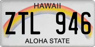 HI license plate ZTL946