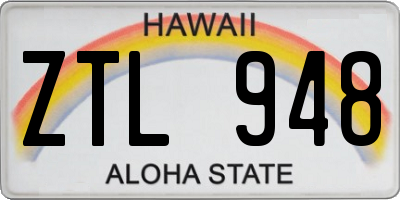 HI license plate ZTL948