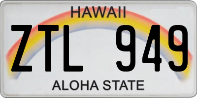HI license plate ZTL949