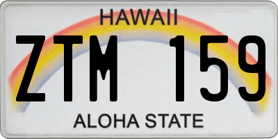 HI license plate ZTM159