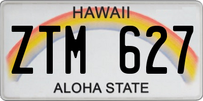 HI license plate ZTM627