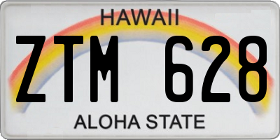HI license plate ZTM628