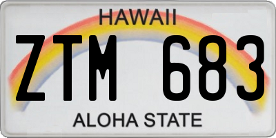 HI license plate ZTM683