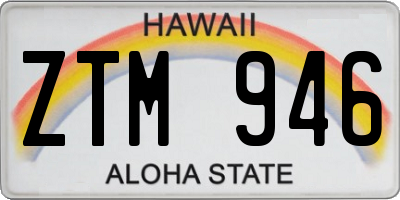 HI license plate ZTM946