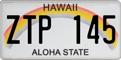 HI license plate ZTP145