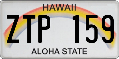 HI license plate ZTP159