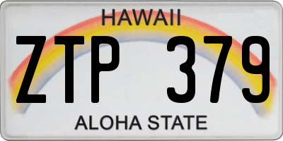 HI license plate ZTP379