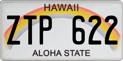 HI license plate ZTP622