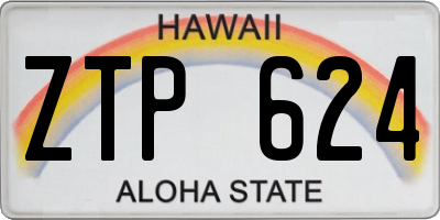 HI license plate ZTP624
