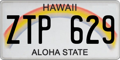 HI license plate ZTP629